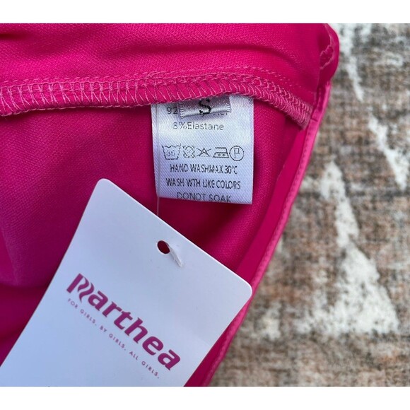 Hot Pink Satin Lace Slip Mini Dress NWT Size Small Ruched Spaghetti Strap Party - Picture 13 of 16